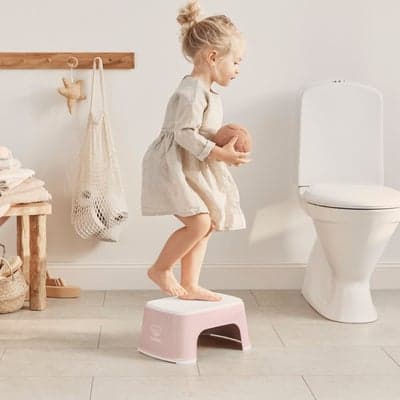 BabyBjörn Skammel, Powder Pink/White