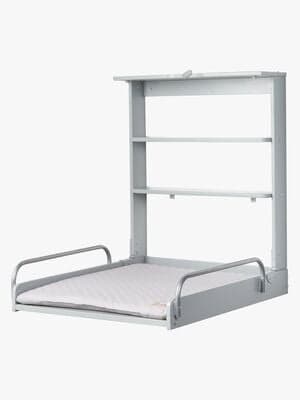 Roba Veggstellebord & Stellematte, Taupe Lacquered/Silver Grey