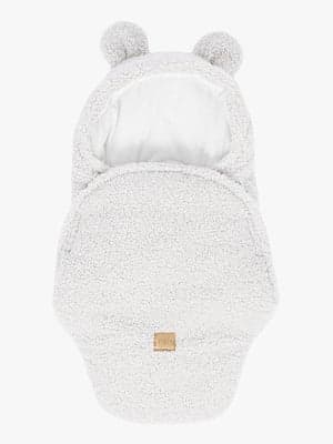 MeowBaby Bearly Svøpeteppe med Bjørneører, Offwhite