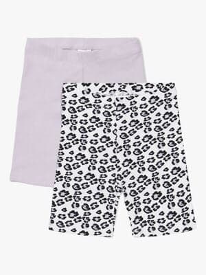 Luca & Lola Agnese Sykkelbukse 2-Pack, Purple/White