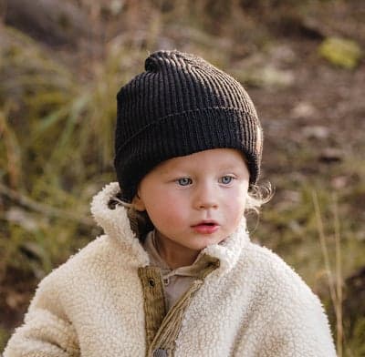 OICAN Wear Strikket Lue med Hodebeskyttelse Merinomix, Black