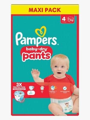 Pampers Baby Dry Pants Bleier Str 4 9-15 kg Maxi 94-Pakk