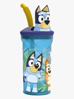 Bluey 3D Figur Vannflaske 360ml, Blå
