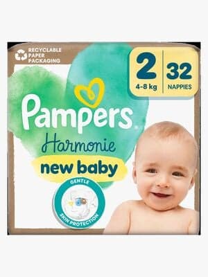 Pampers Harmonie New Baby Bleier Str 2 4-8kg 32-Pakk