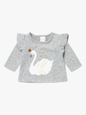 Luca & Lola Alessandra Genser Baby, Grey Melange