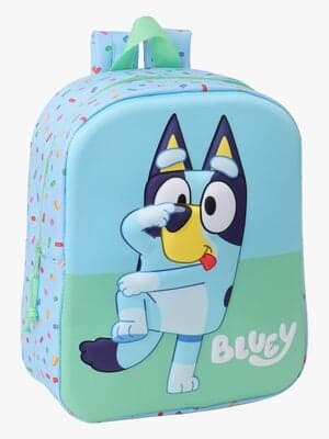 Bluey 3D Mini Ryggsekk 6L, Grønn/Blå
