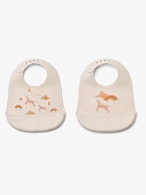 LIEWOOD Tilda Smekke med Trykk 2-Pack, Dream/Ecru