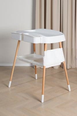 Beemoo CARE Nordic Stellebord, White/Wood