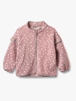 Wheat Ellena Fleecejakke, Rosewood Dots