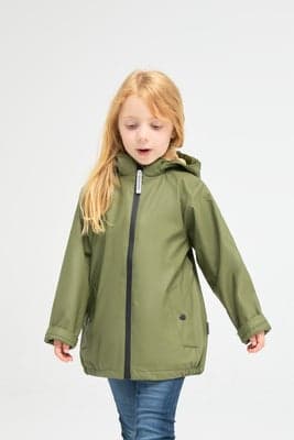 Nordbjørn Marstrand Fôret Regnjakke, Olive Green