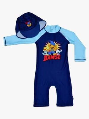 Swimpy Bamse UV-Sett 2 Deler, Blå