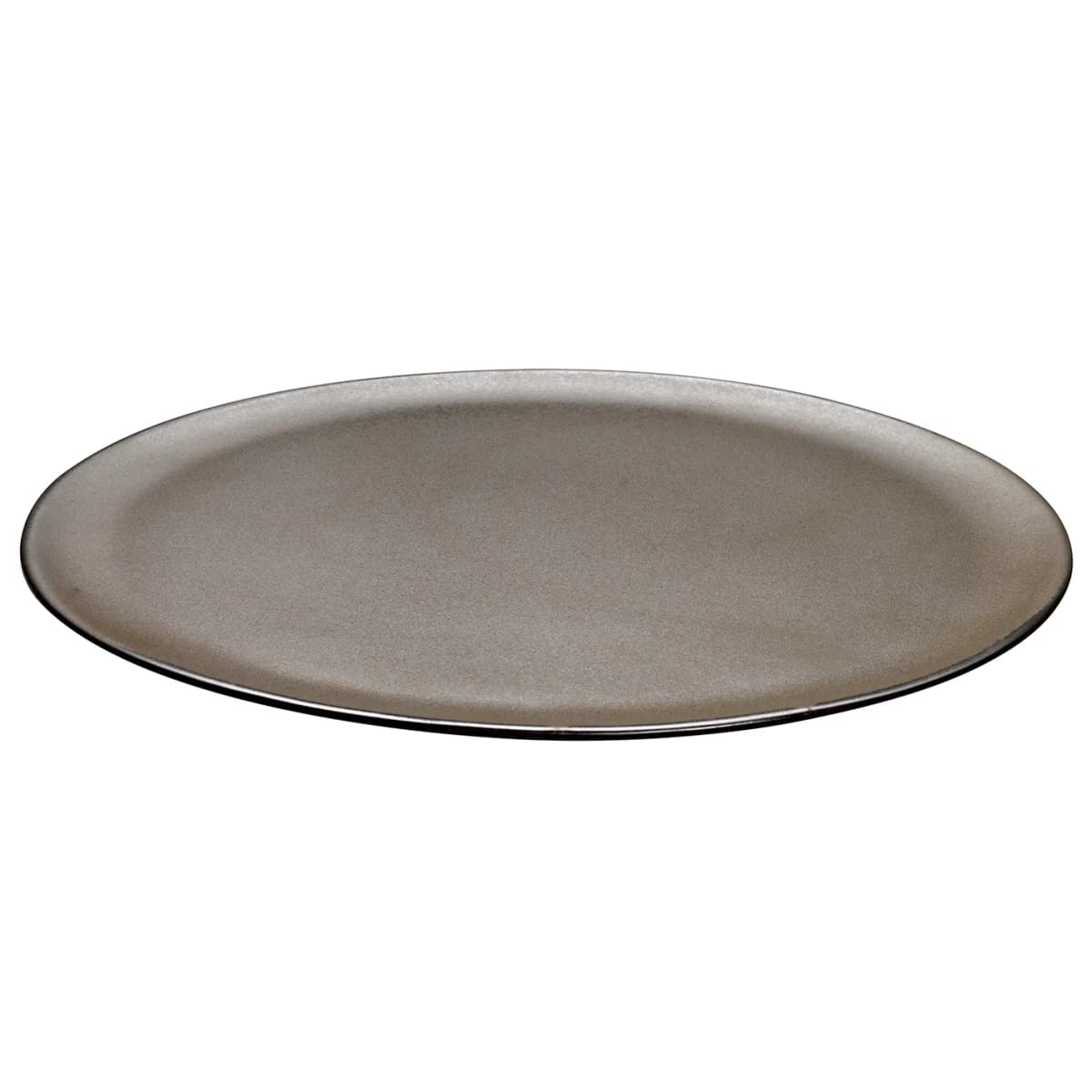 Raw tallerken Ø34 cm, Metallic brown