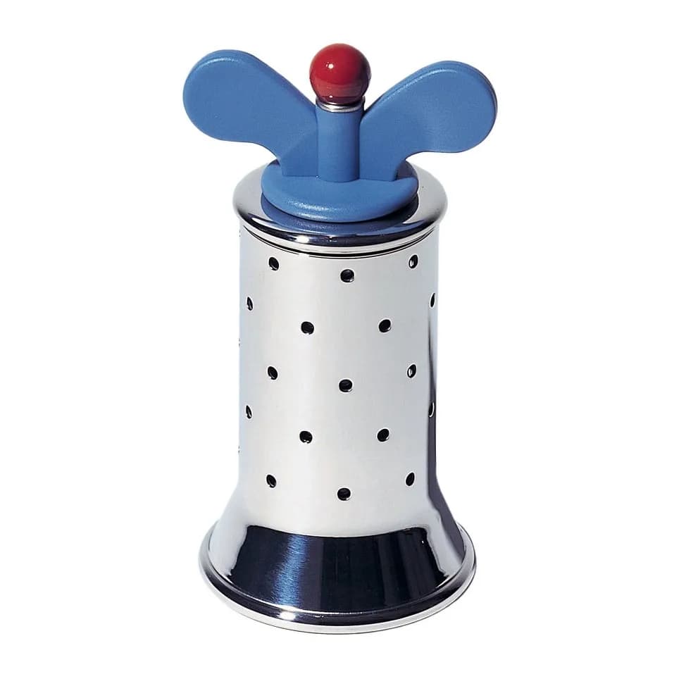 Alessi pepperkvern, blå-rustfritt stål