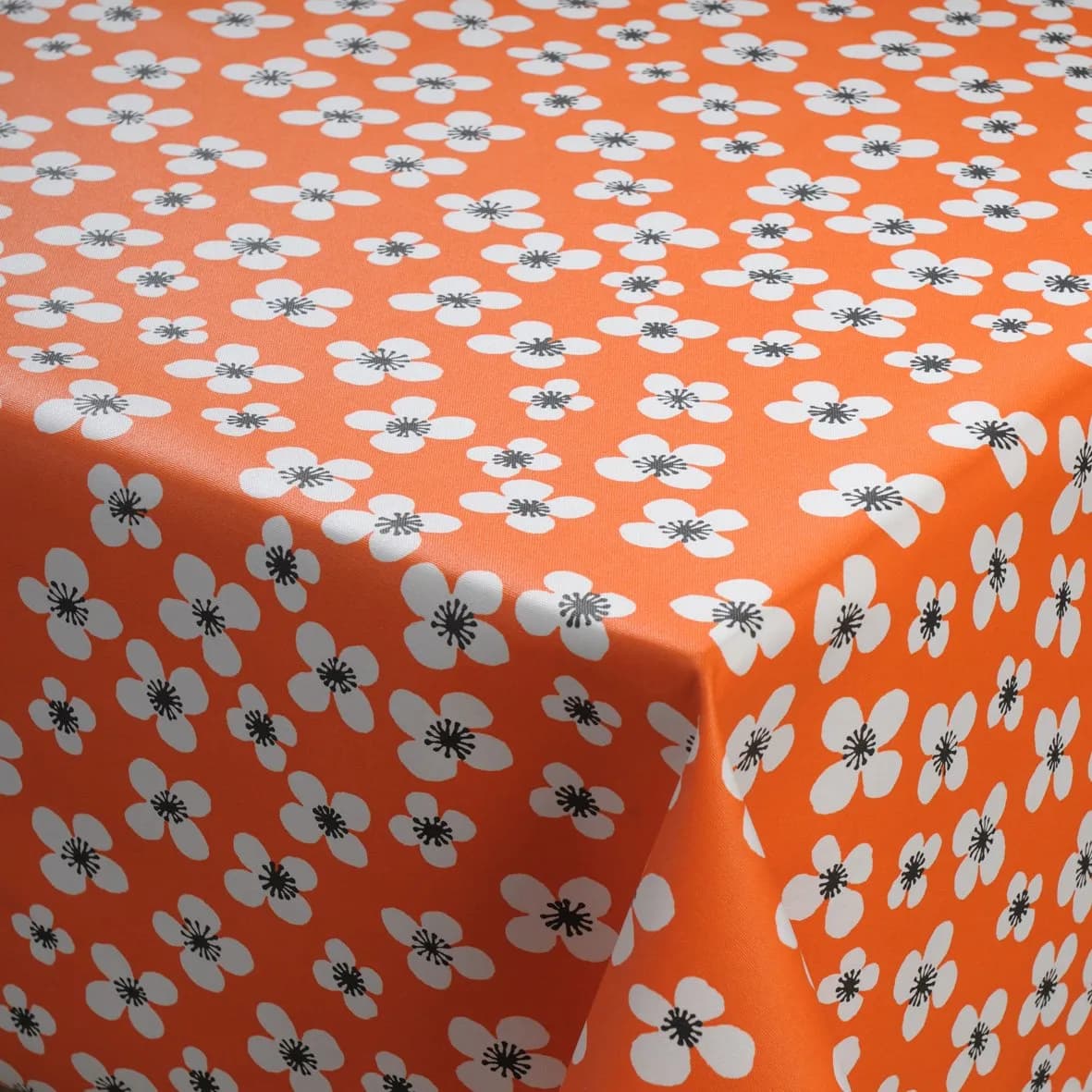 Belle Amie voksduk oransje, oransje-hvit