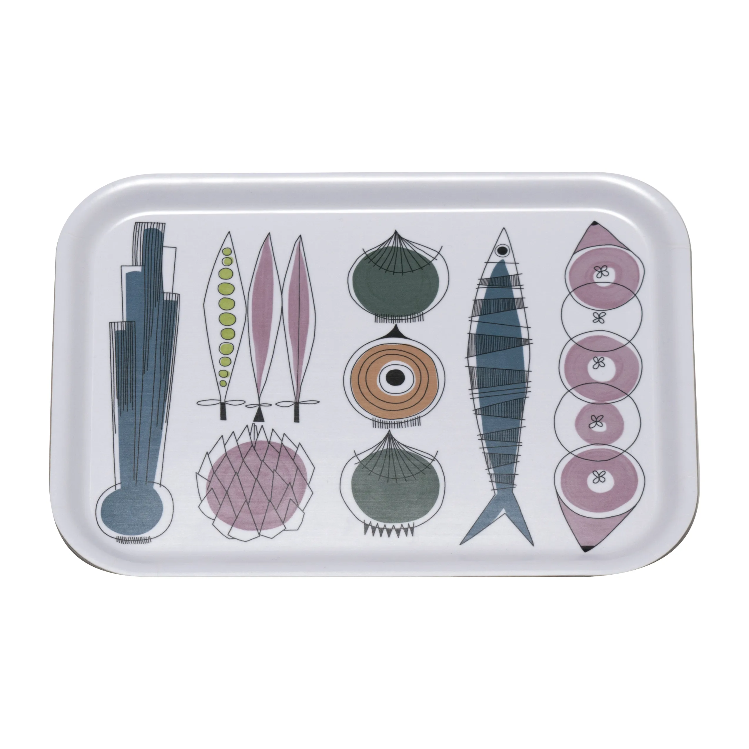 Picknick brett 20x27 cm, Blårosa-multi