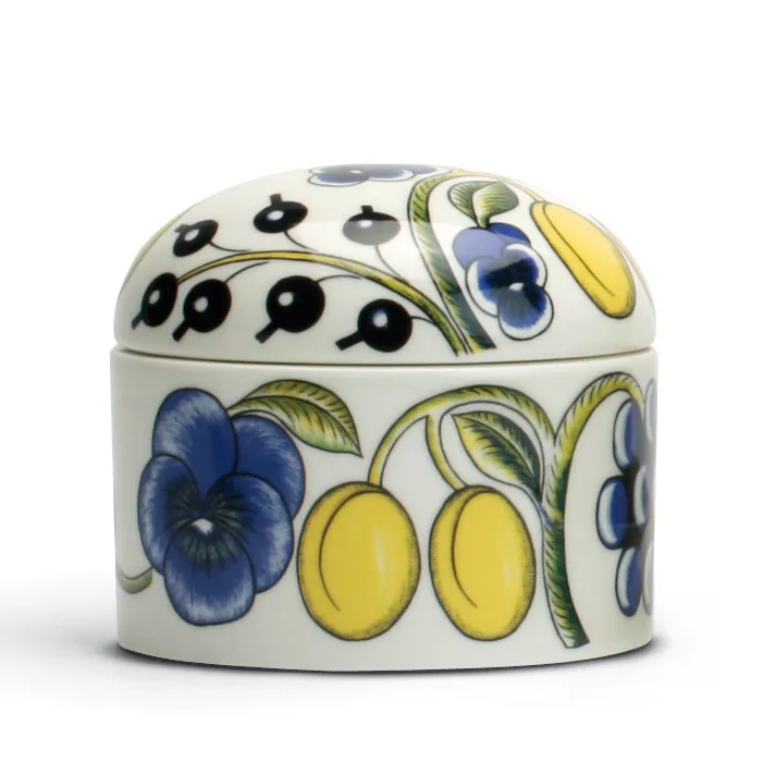 Paratiisi boks med lokk, hvit-flerfarget