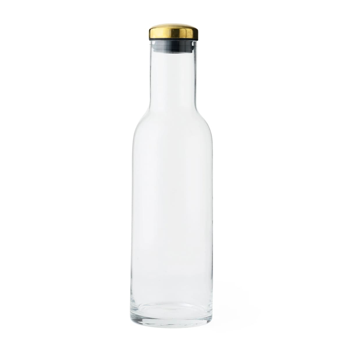 Bottle karaffel 1 l, glass-messing