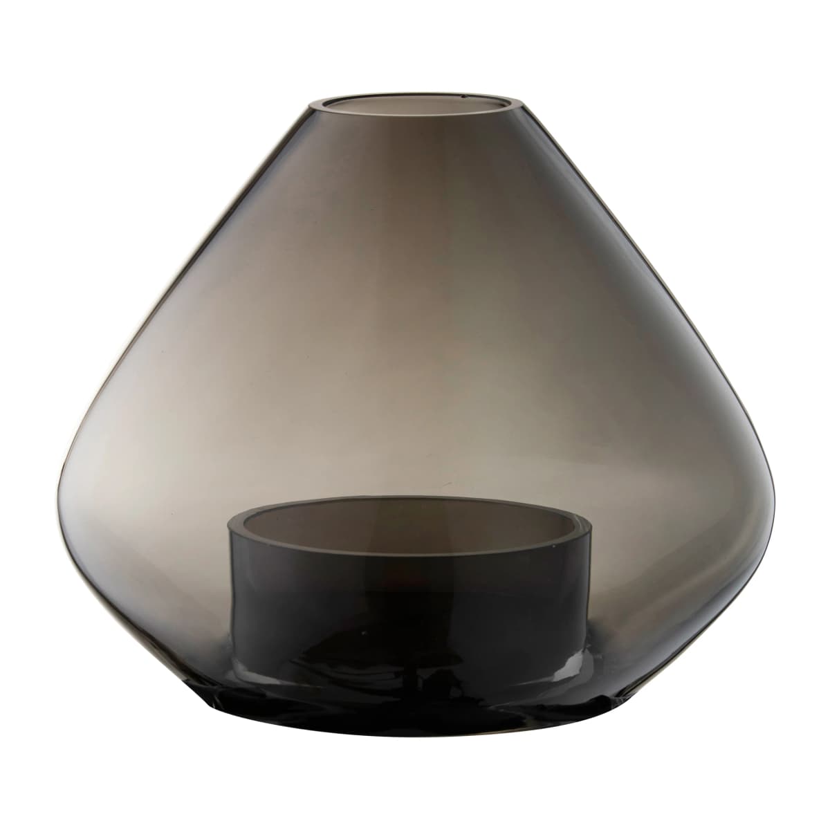 Uno lykt-vase 21 cm, Svart
