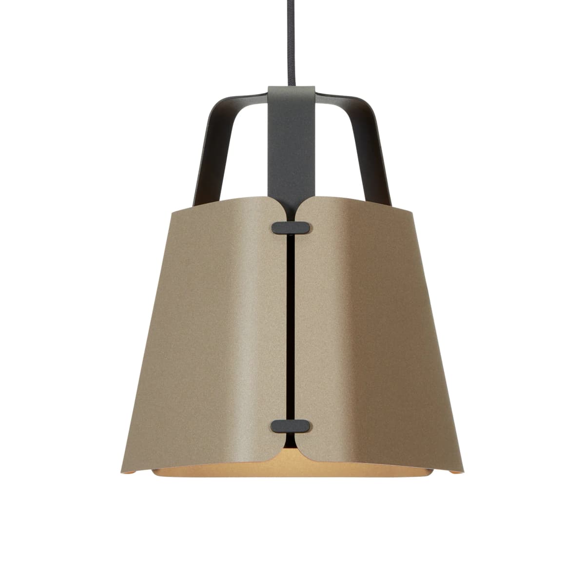 Fold pendel Ø27 cm, Antracit-Sandstruktur