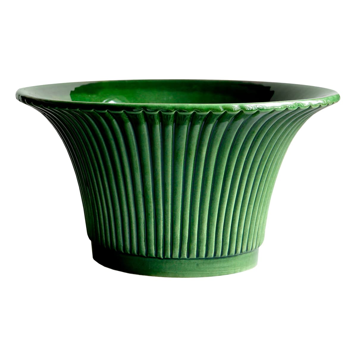 Daisy krukke glassert Ø25 cm, Grønn