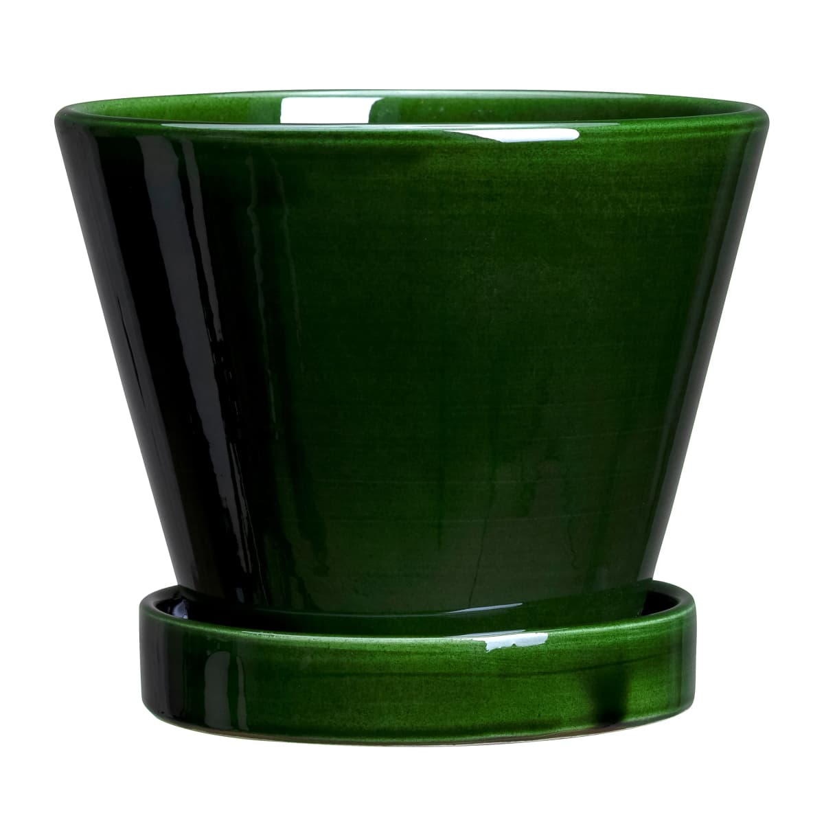 Julie krukke glassert Ø15 cm, Green emerald