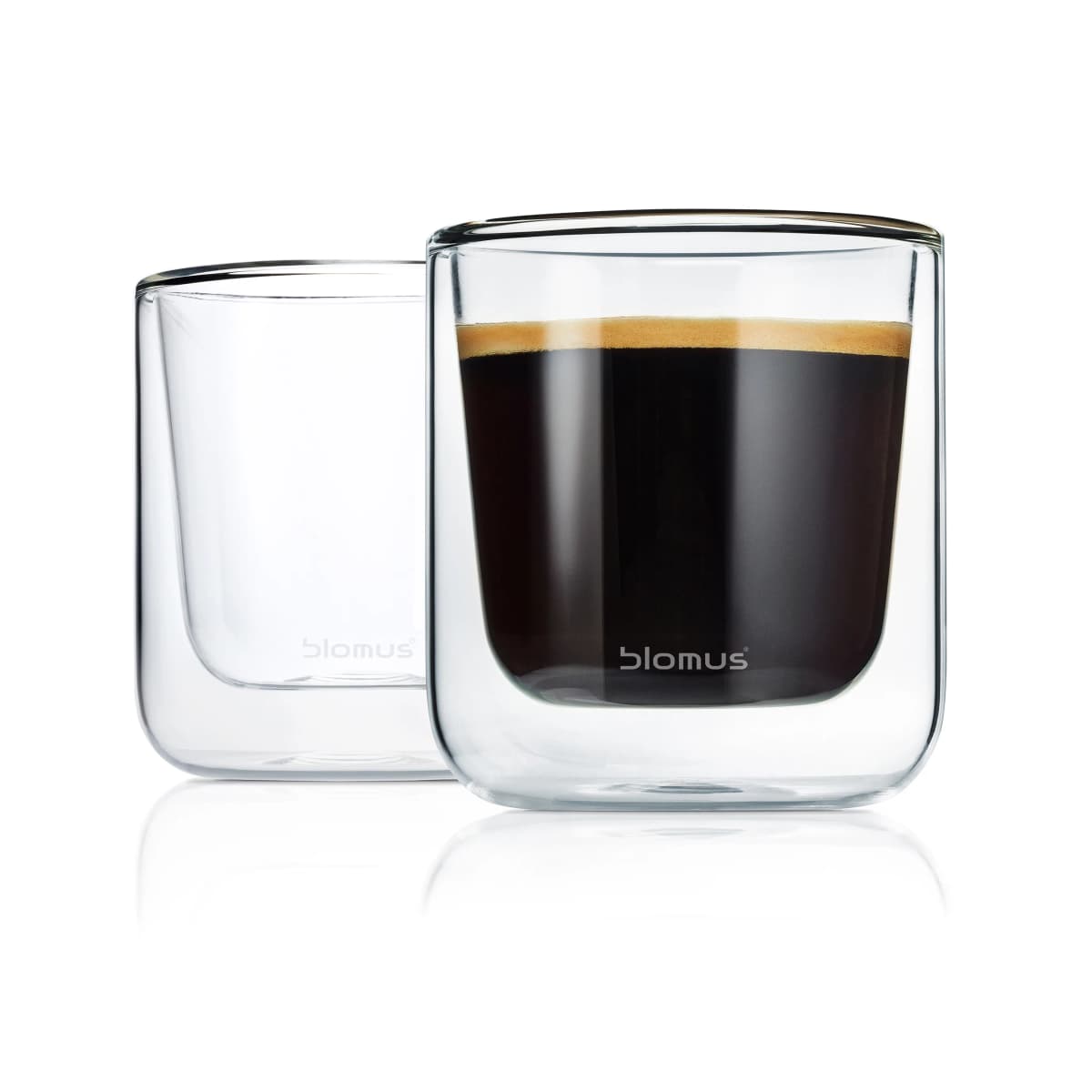 Nero isolerande kaffeglass 2-stk., Klar