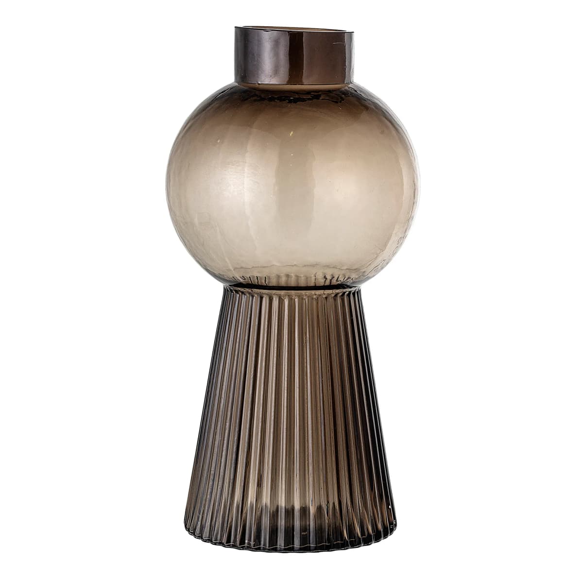 Bloomingville glassvase 33,5 cm, Brun