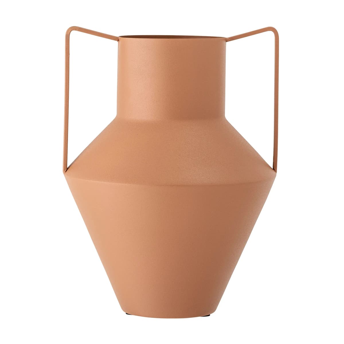 Bloomingville metallvase med hank 34 cm, Brun