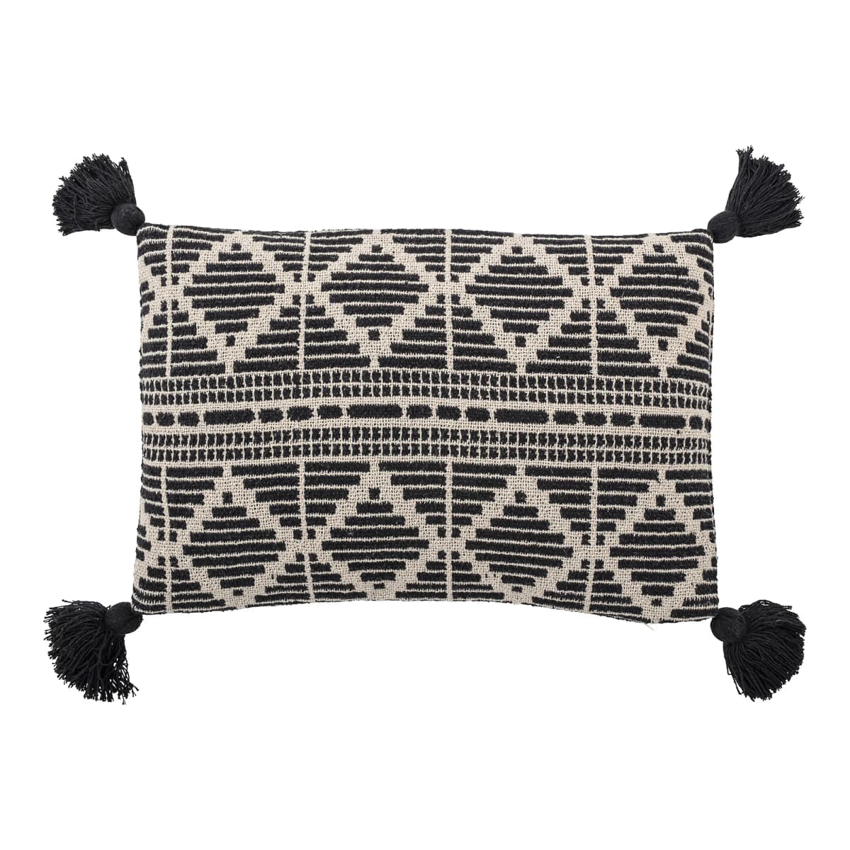 Bloomingville pute svart dusker 40x60 cm, Svart