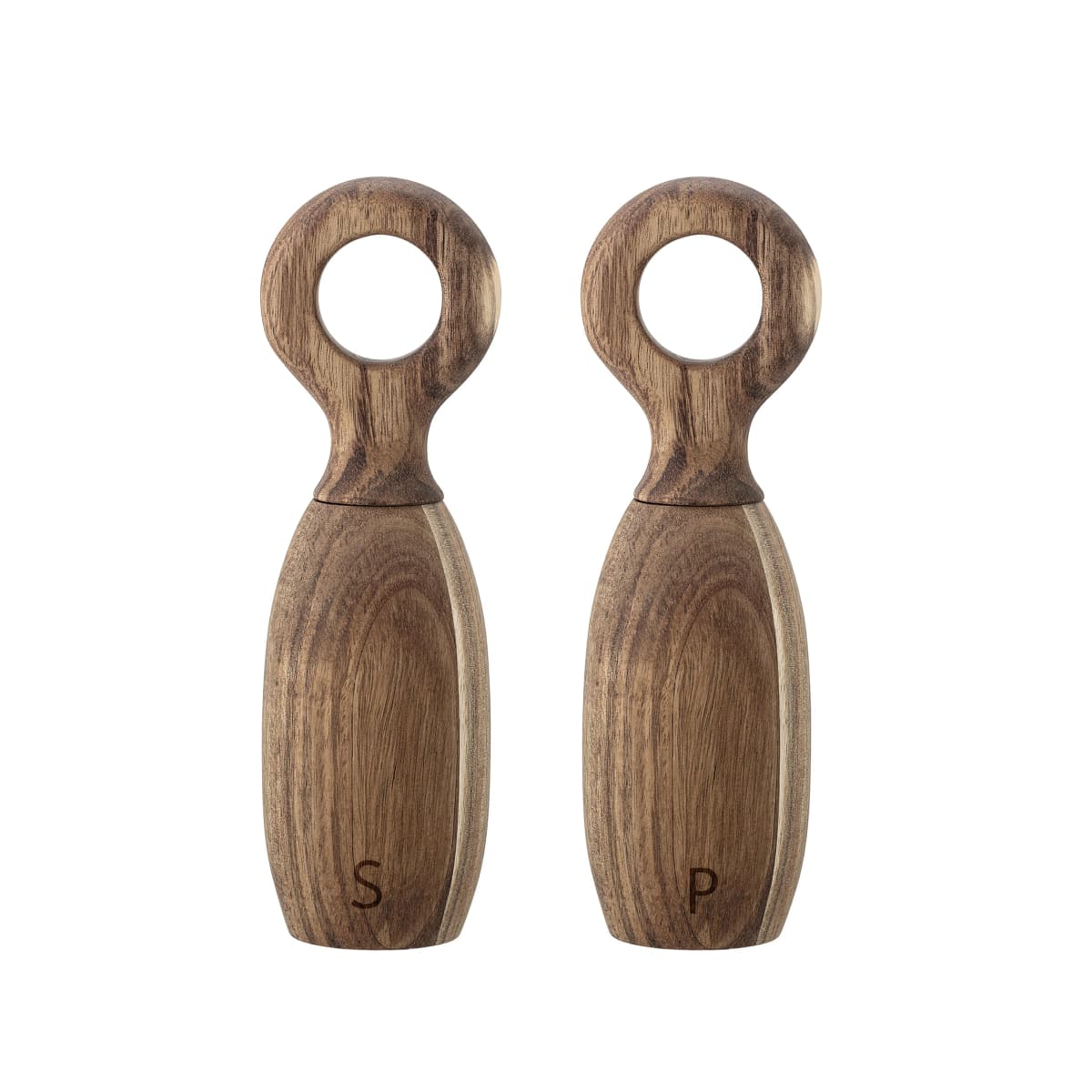 Bloomingville salt- og pepperkvern tre, 21 cm