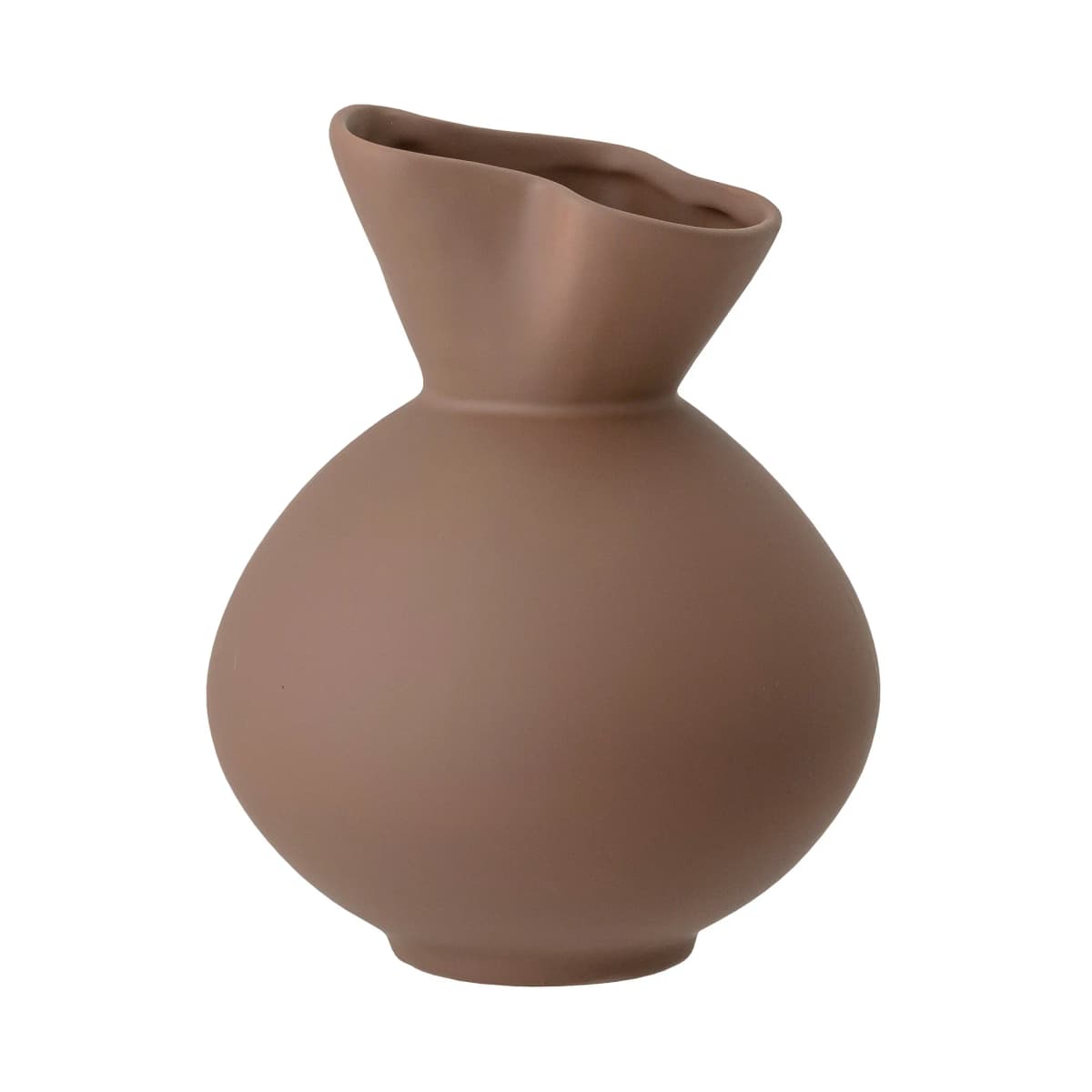 Nica vase 20 cm, Brun