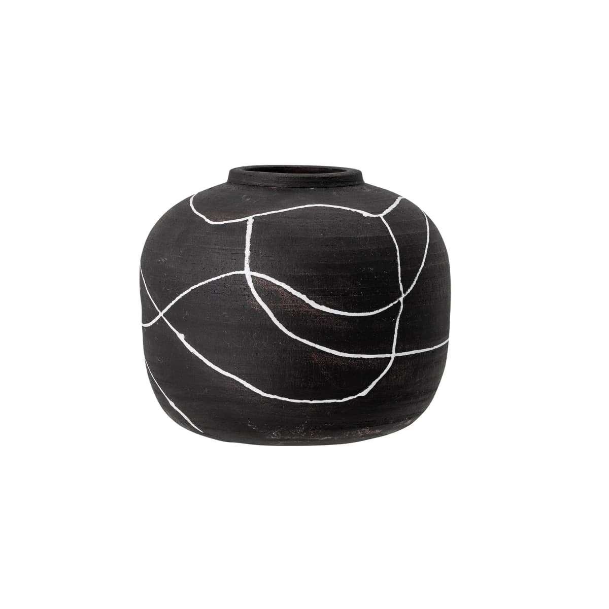 Niza vase terrakotta 16,5 cm, Svart