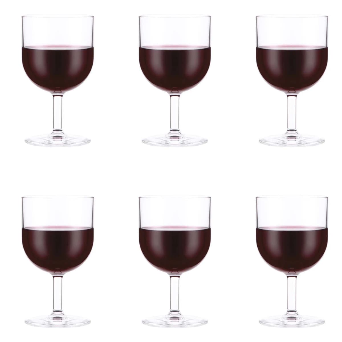 Oktett rødvinsglass 6-stk., 25 cl