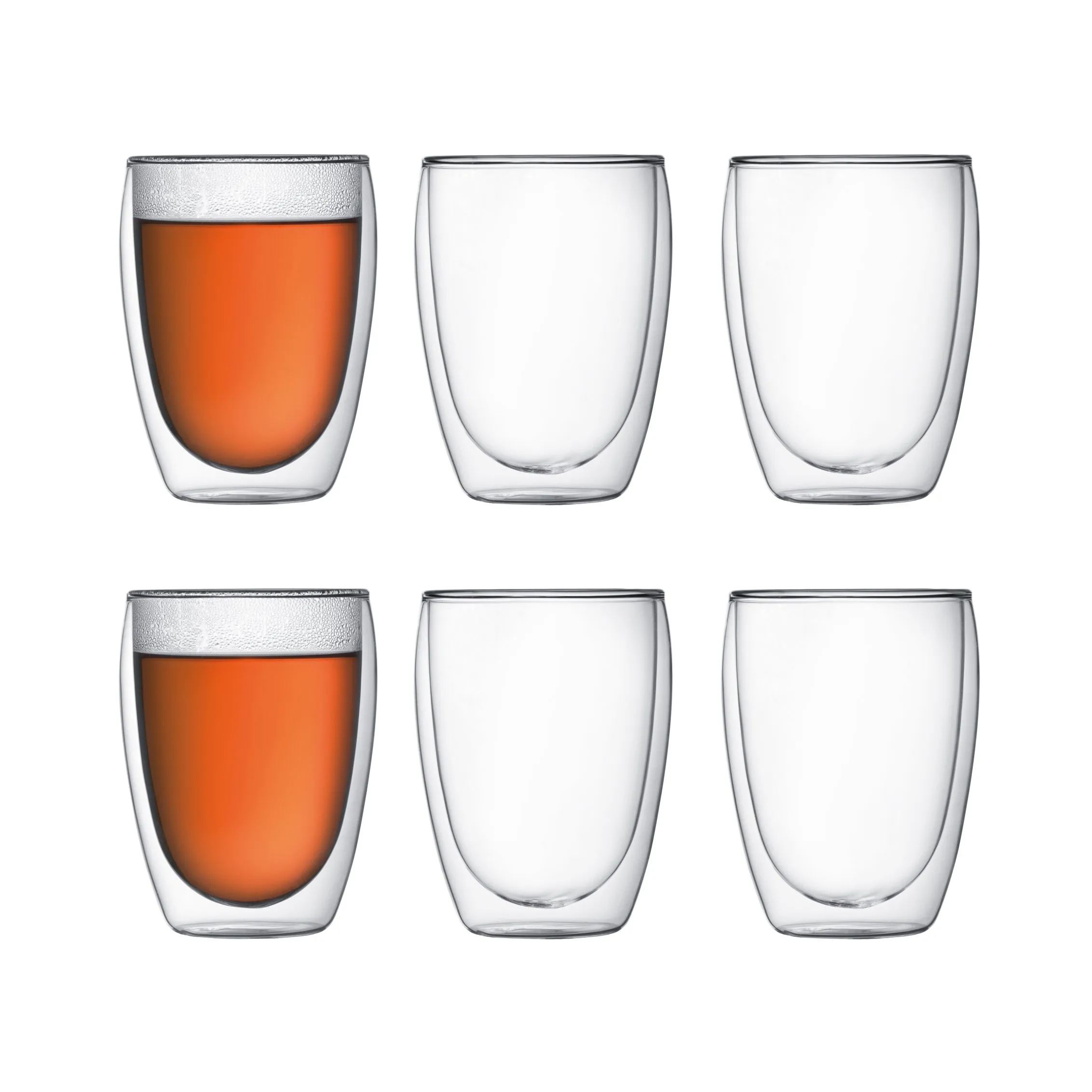 Pavina glass med doble vegg 6 stk, 0,35 l