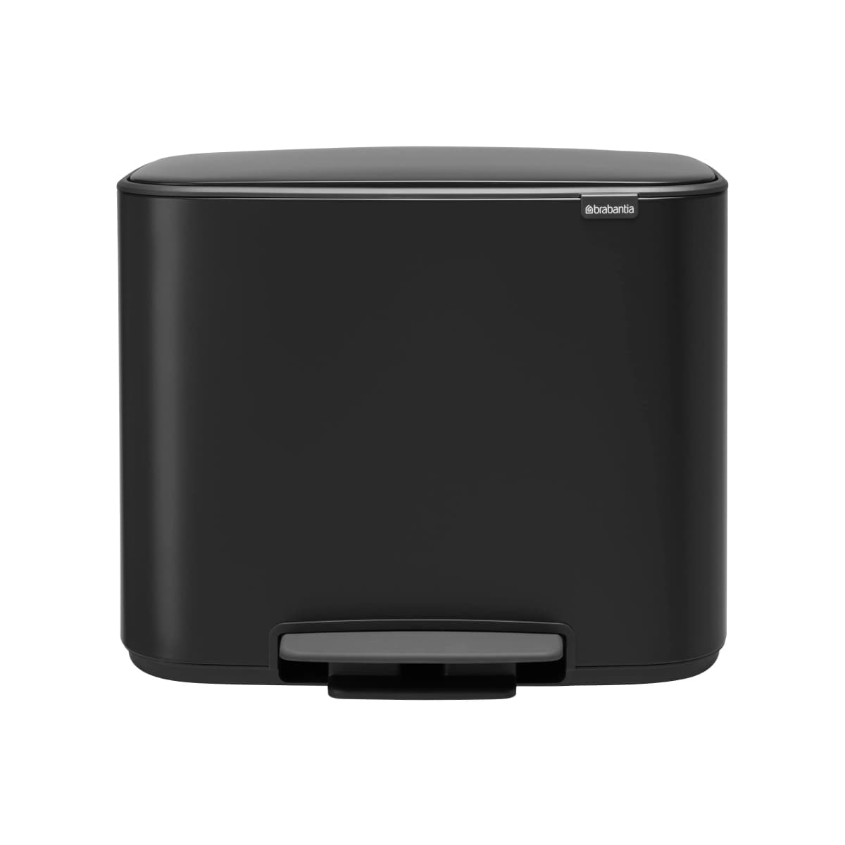 Bo pedalbøtte 3x11 l, matt svart