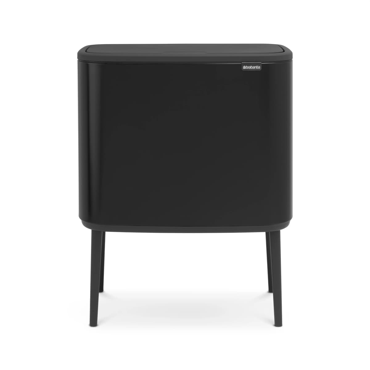 Bo touch bin 11+23 liter, matt svart