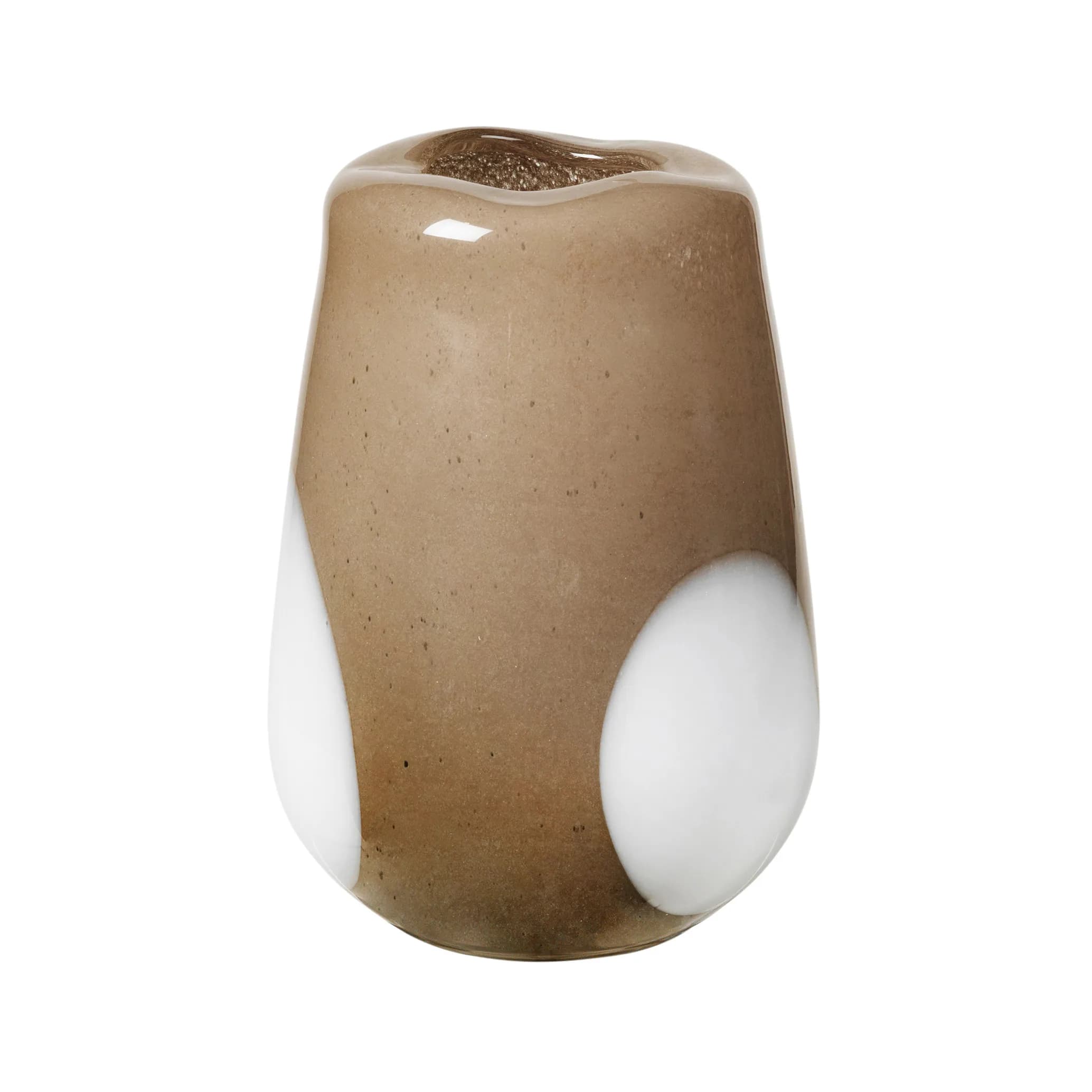 Ada Dot glassvase 26 cm, Simply taupe warm grey