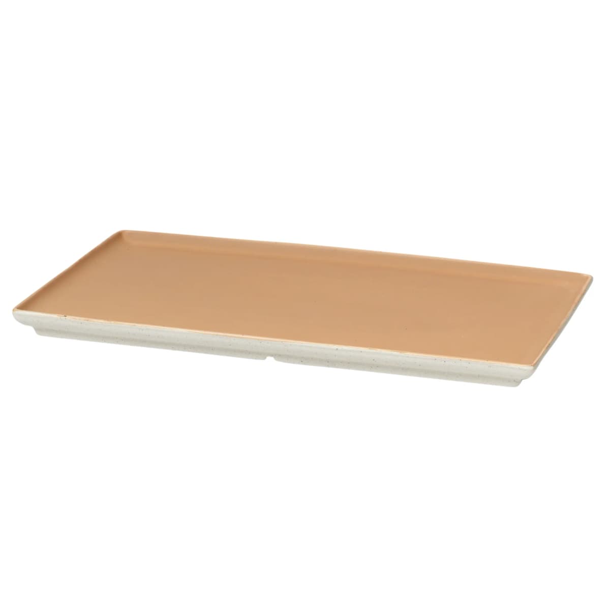 Eli tallerken 15x26 cm, Matte soft light camel