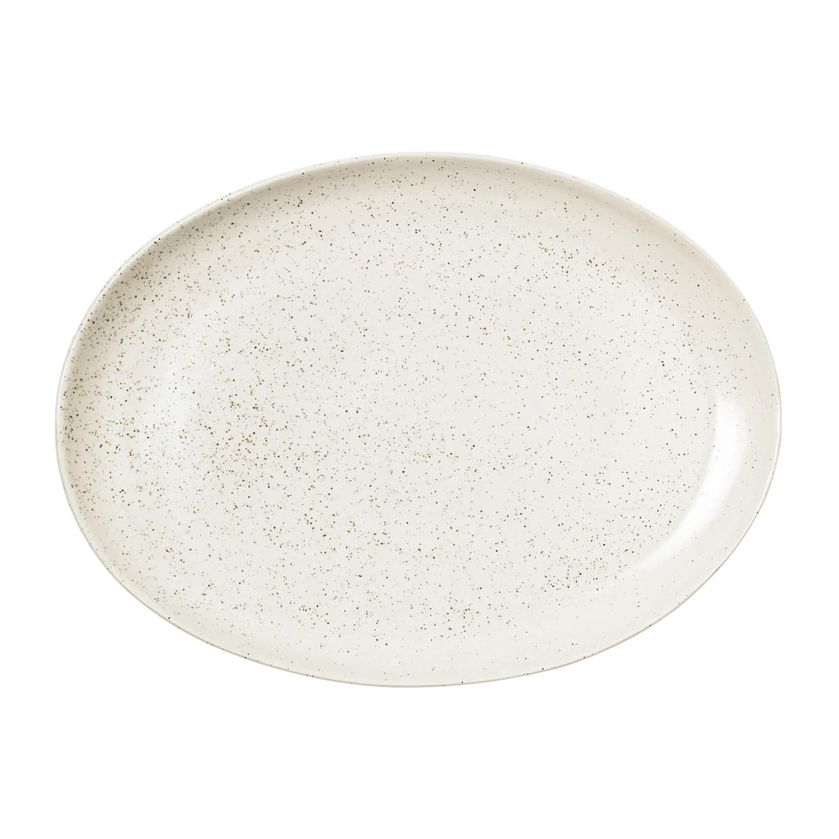 Nordic Vanilla fat ovalt 35,5 cm, Cream with grains