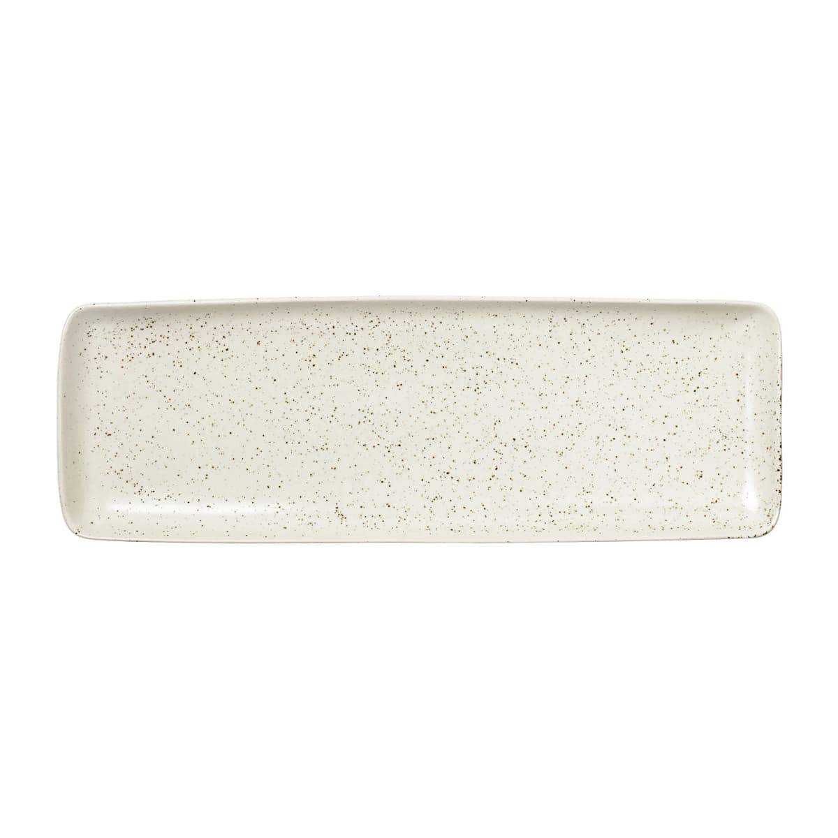 Nordic Vanilla fat rektangulært 12,5 x 35 cm, Cream with grains