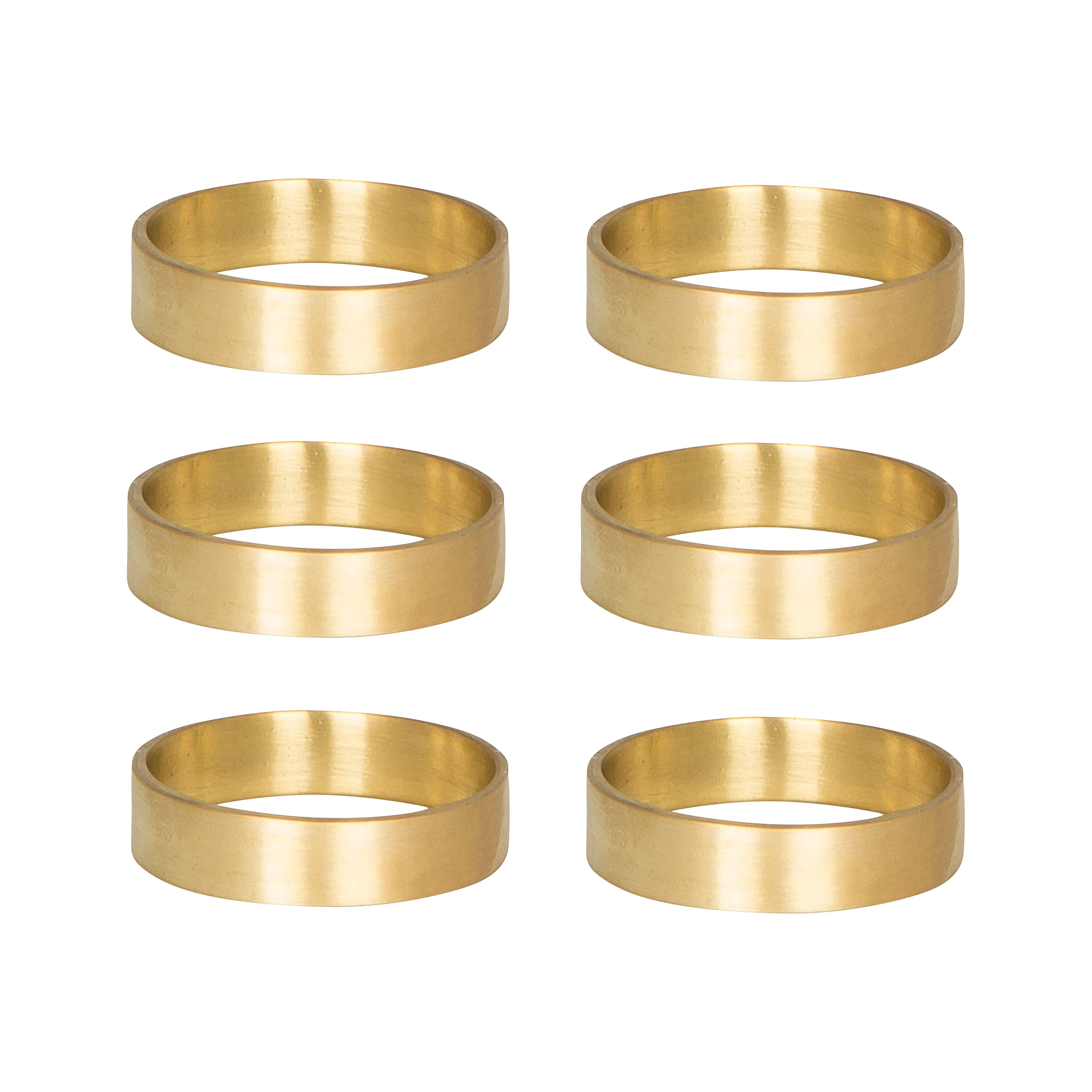 Ring serviettring 6-pk, matt messing