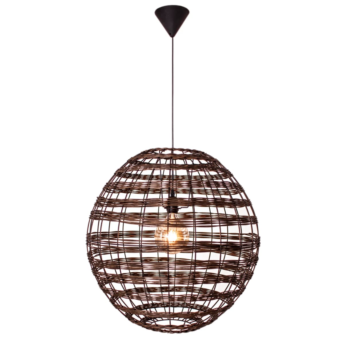 Broom taklampe Ø60 cm, Kaffe