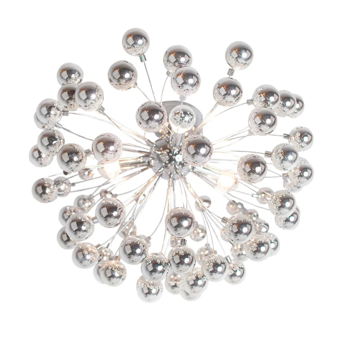 Carroll plafond Ø58 cm, Krom