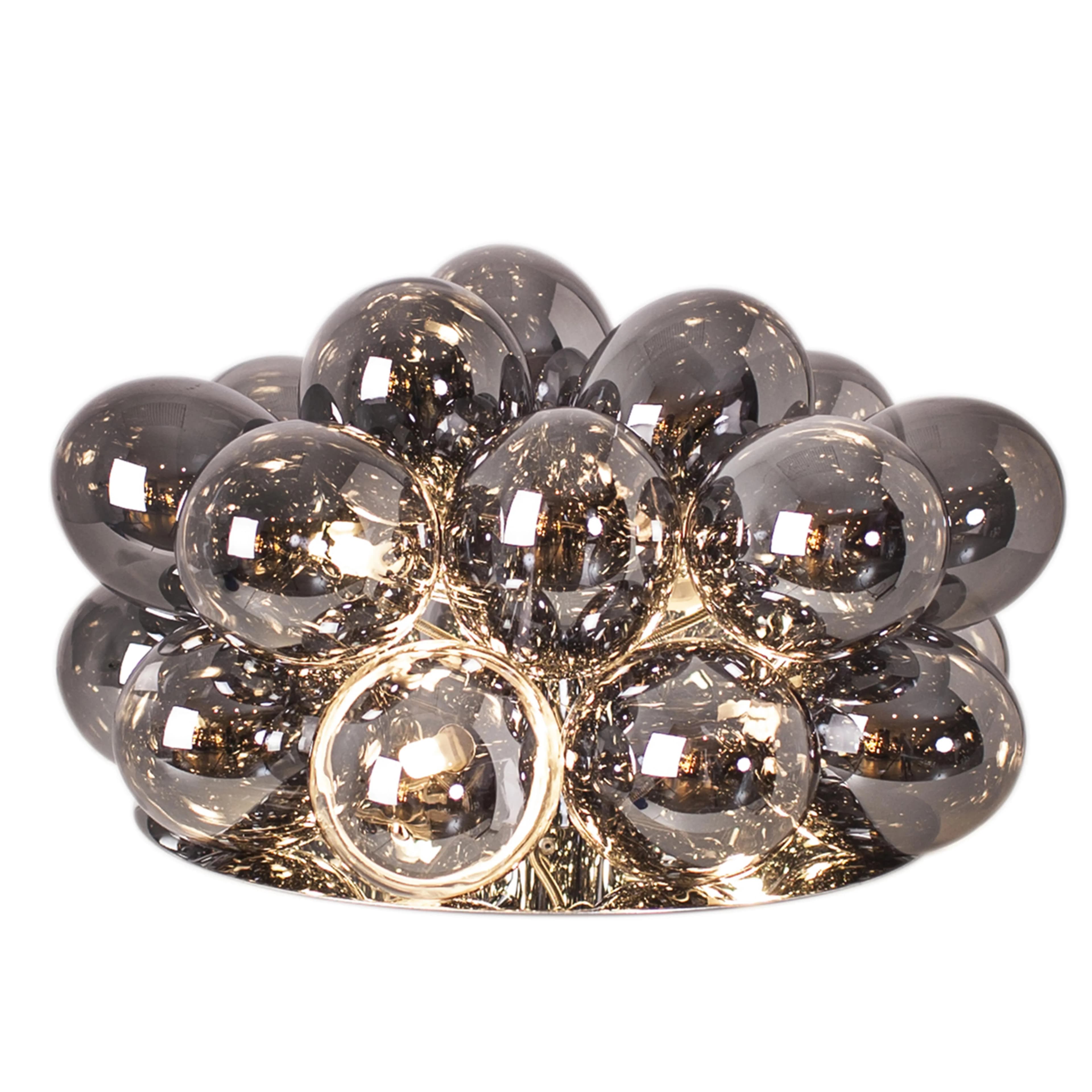 Gross bordlampe, røyket grå