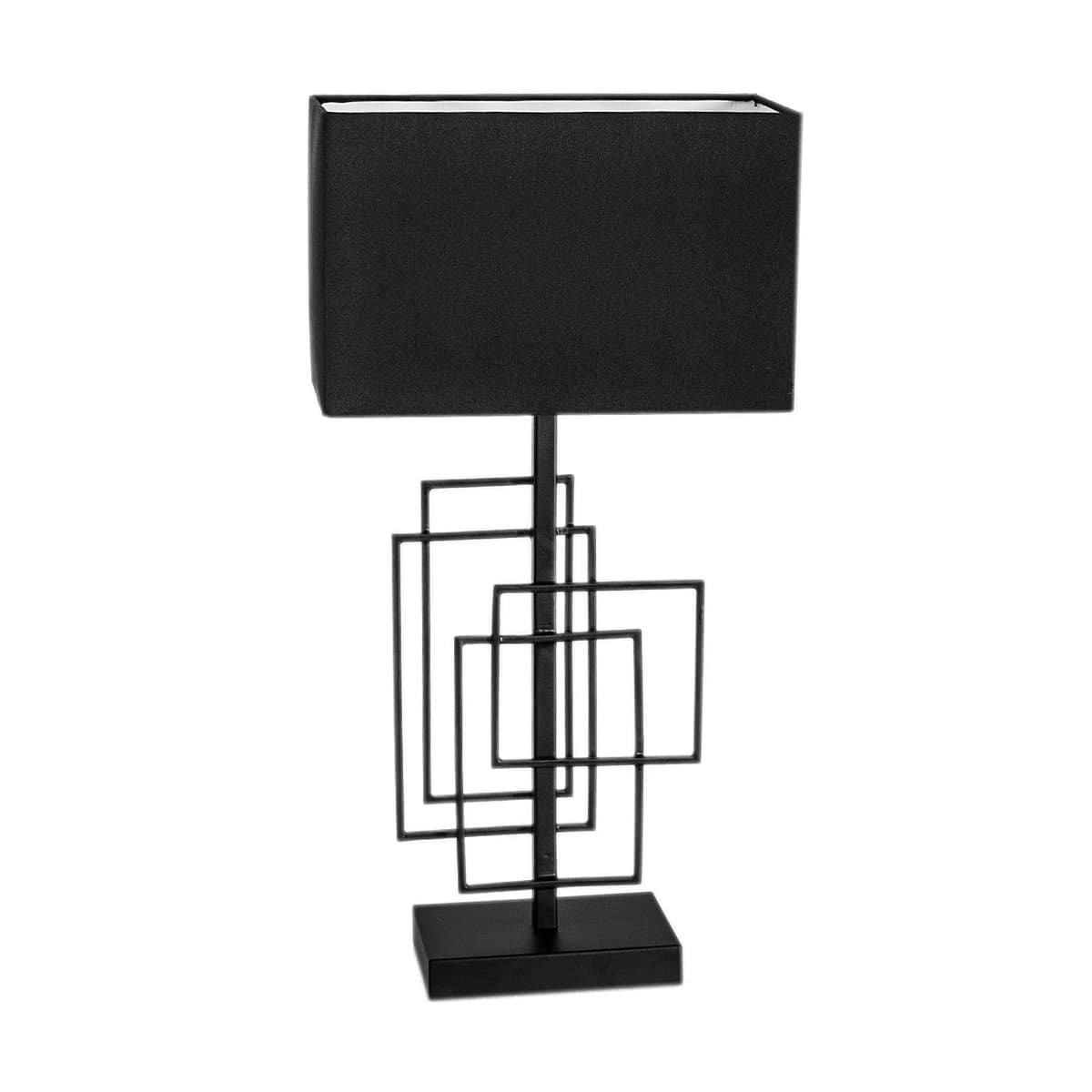 Paragon bordlampe 52 cm, Matt svart-svart