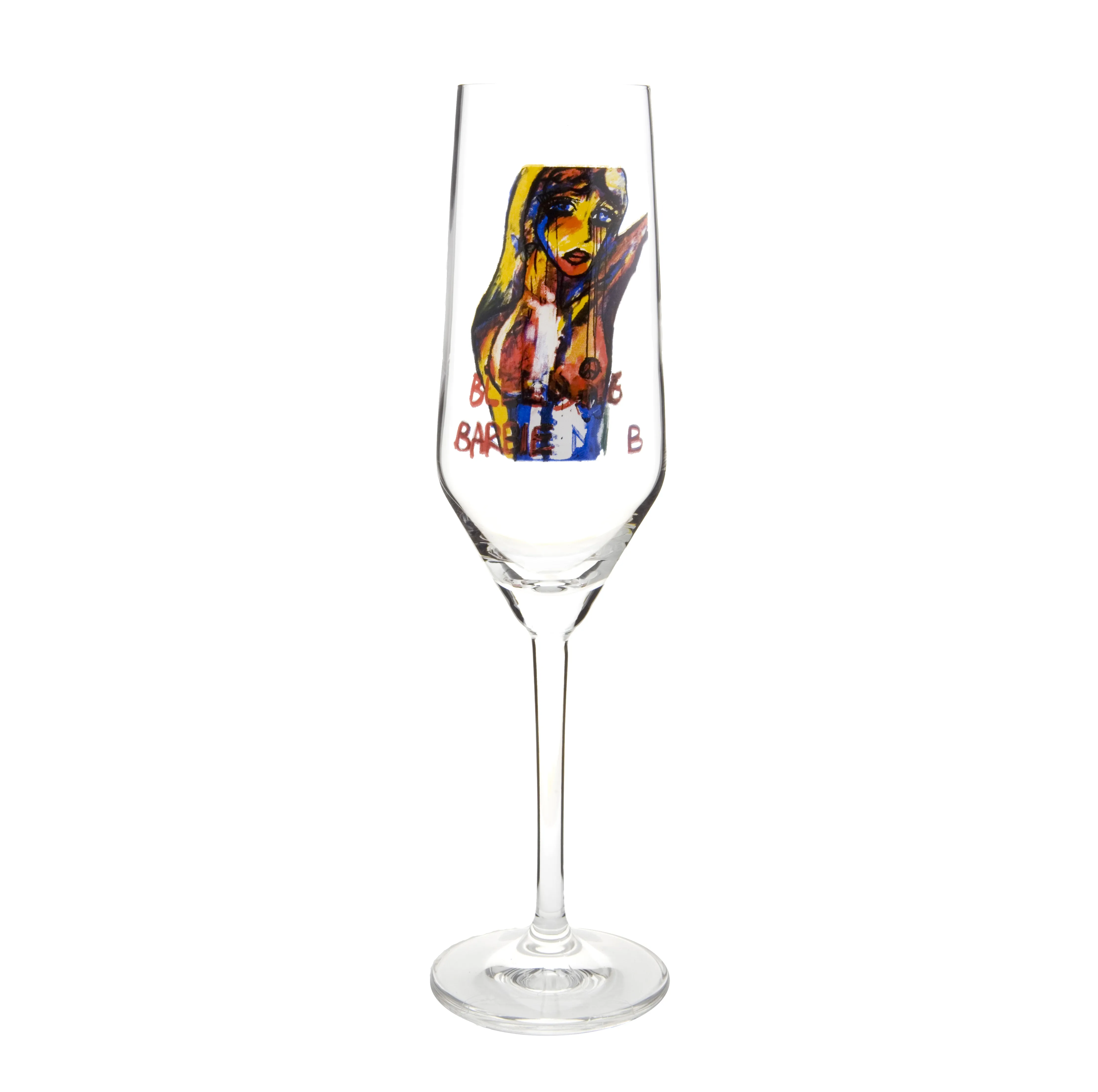 Bleeding Barbie champagneglass, 30 cl