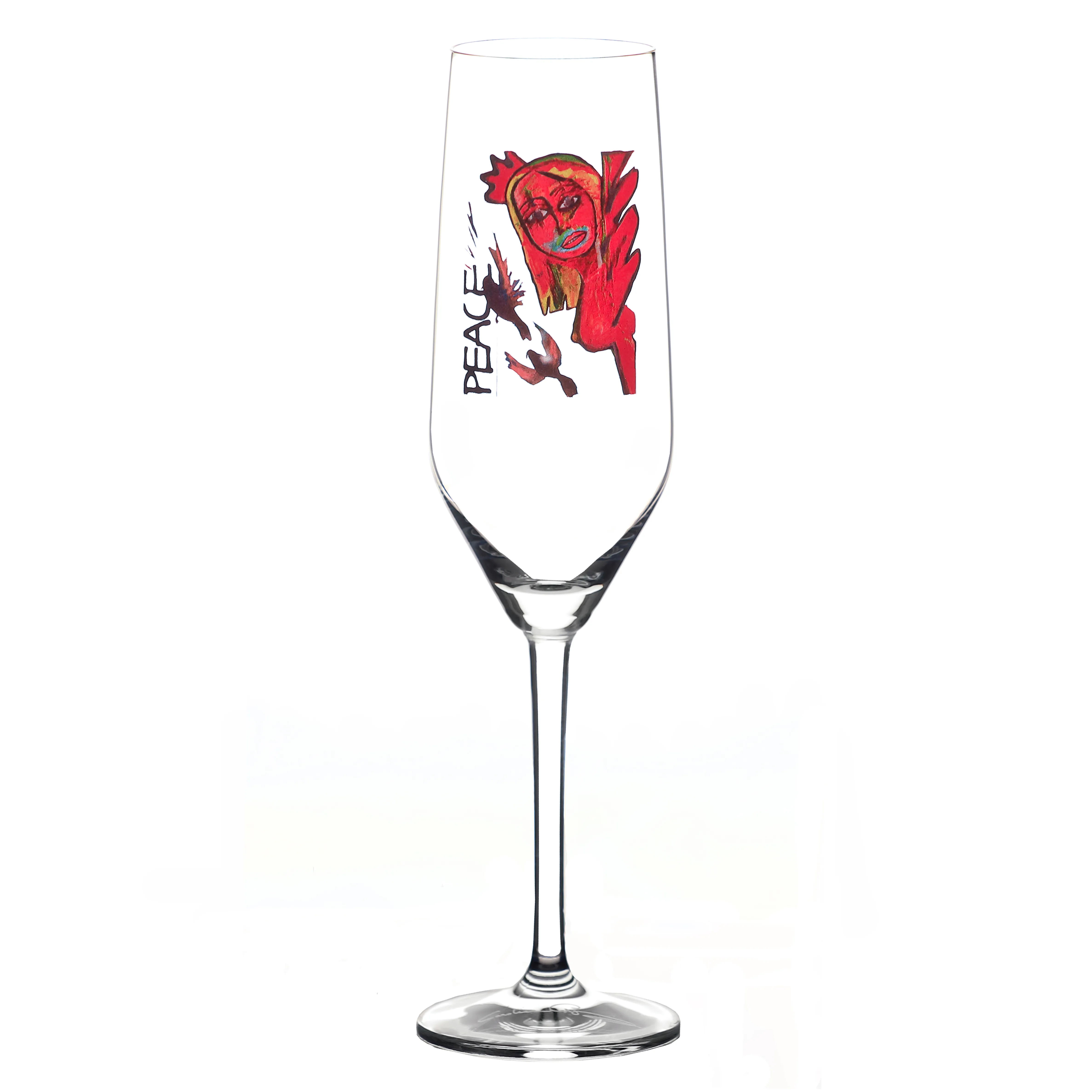 Scream Peace champagneglass, 30 cl