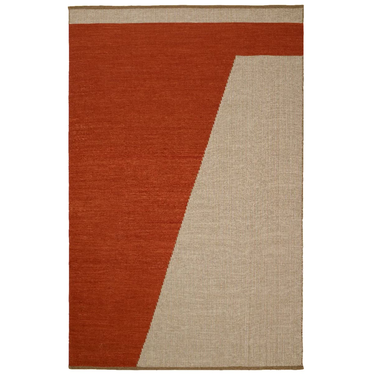 Una ullteppe 230x320 cm, Rust-beige-off white
