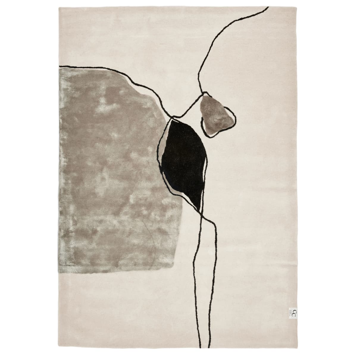 Abstract teppe 170 x 230 cm, Ivory