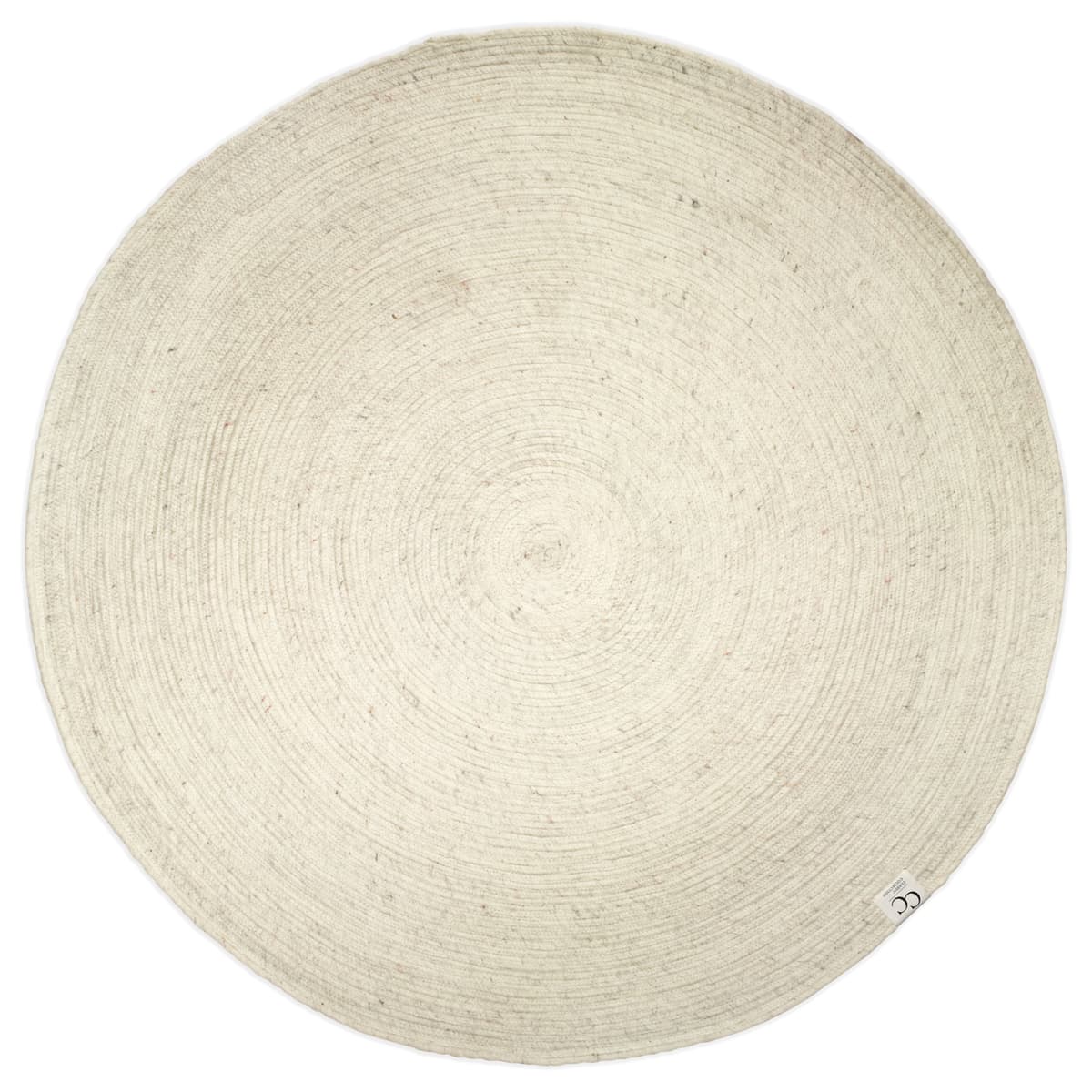 Merino ullteppe rund Ø160 cm, Hvit